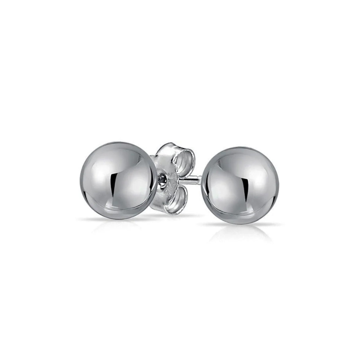 Sterling Silver Ball Earrings