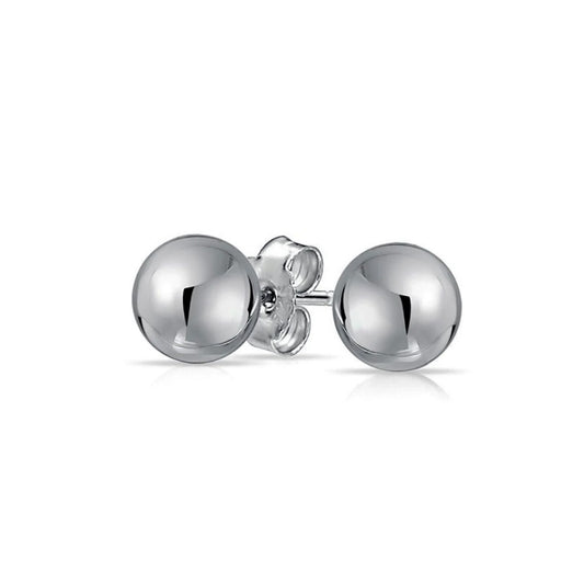 Sterling Silver Ball Earrings